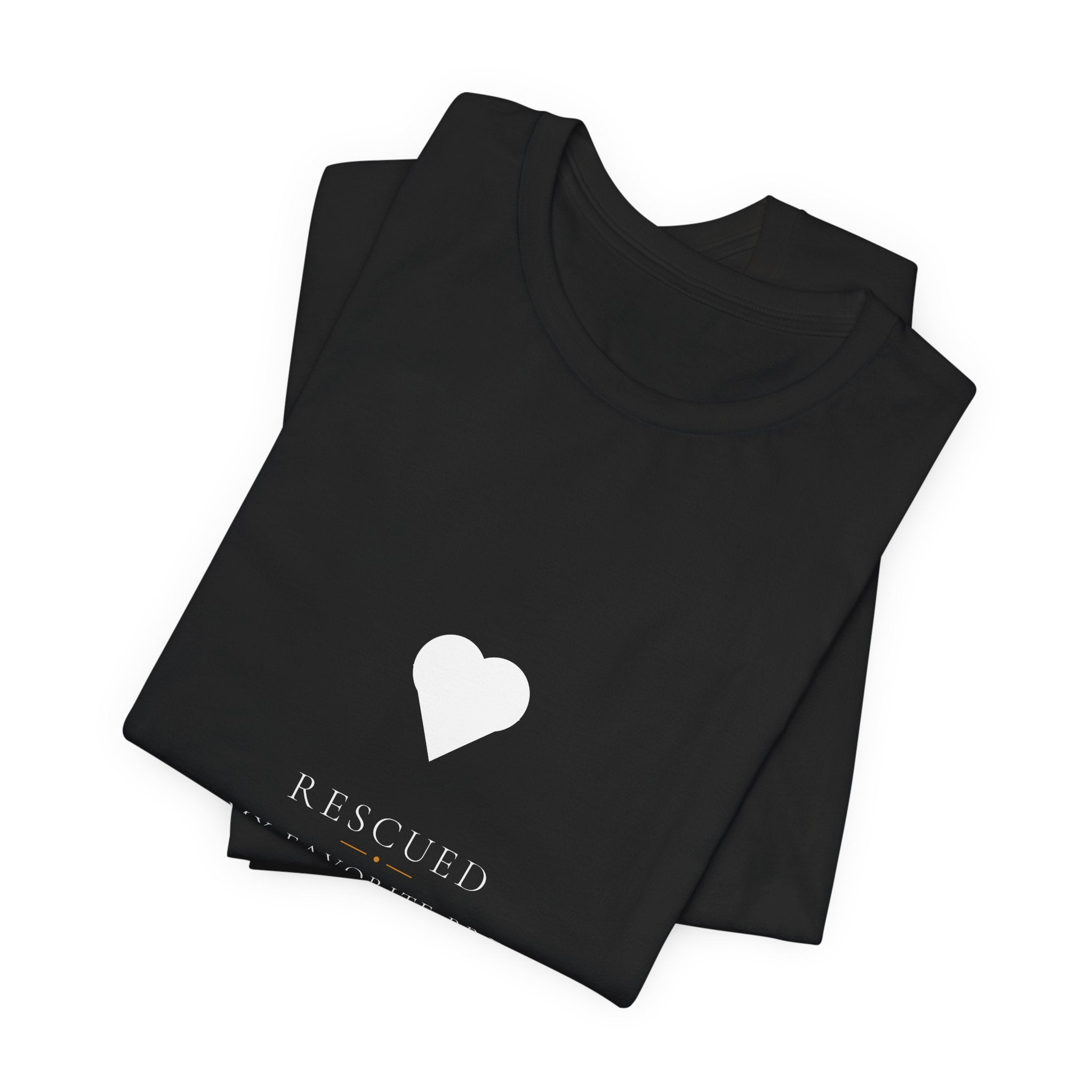 Rescued Is My Favorite Breed Shirt - Elegant Dog Adoption Tee, Premium Bella Canvas