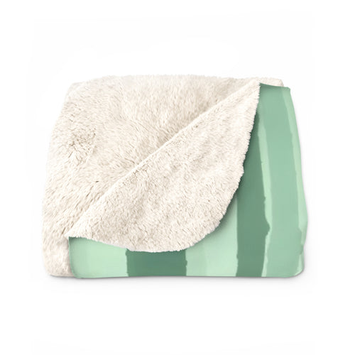 Bamboo Forest Misty Landscape Sherpa Throw Blanket - Zen Asian-Inspired Decor, Cozy Fleece Gift