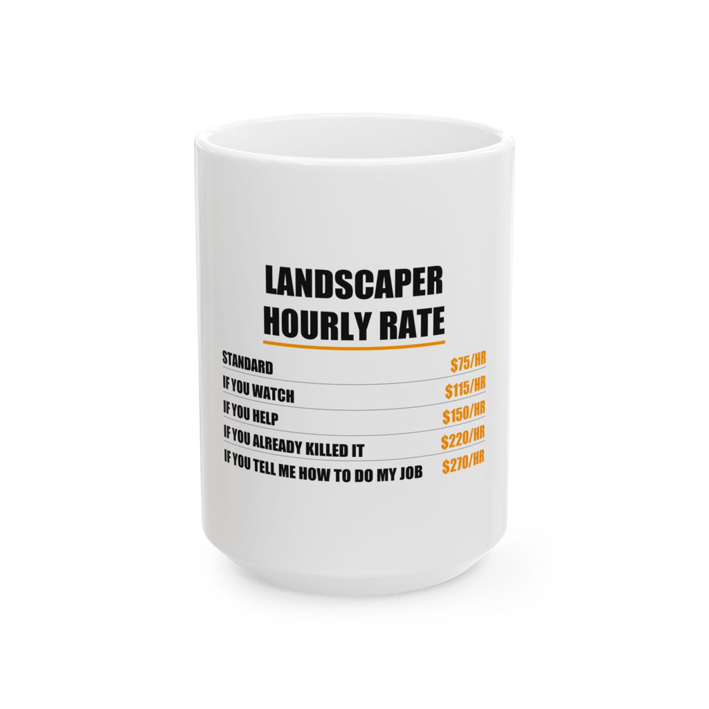 Landscaper Hourly Rate Mug - view 2