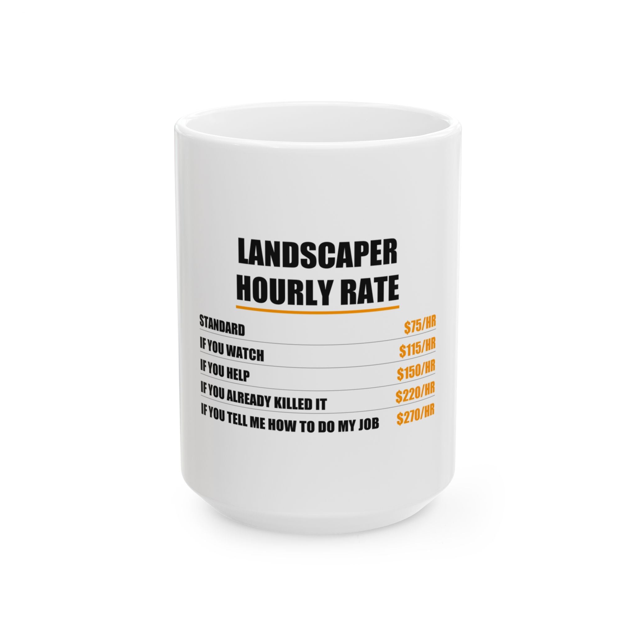 Landscaper Hourly Rate Mug - view 2