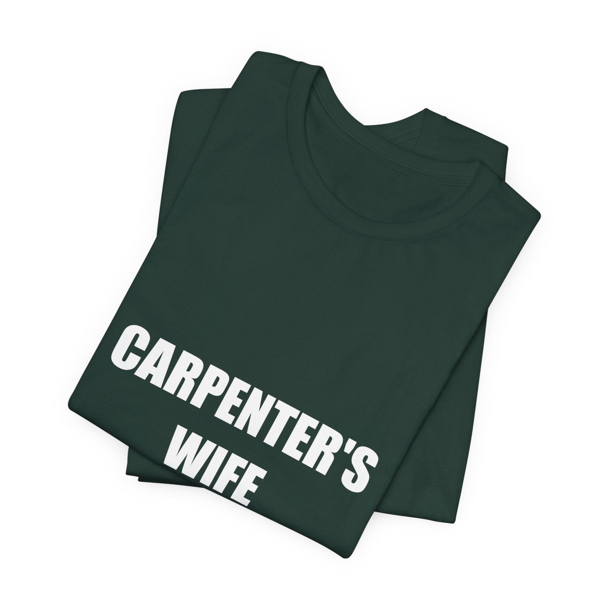 He Built My Home Literally Carpenter's Wife Shirt, Funny Tradesman Wife Gift - view 9