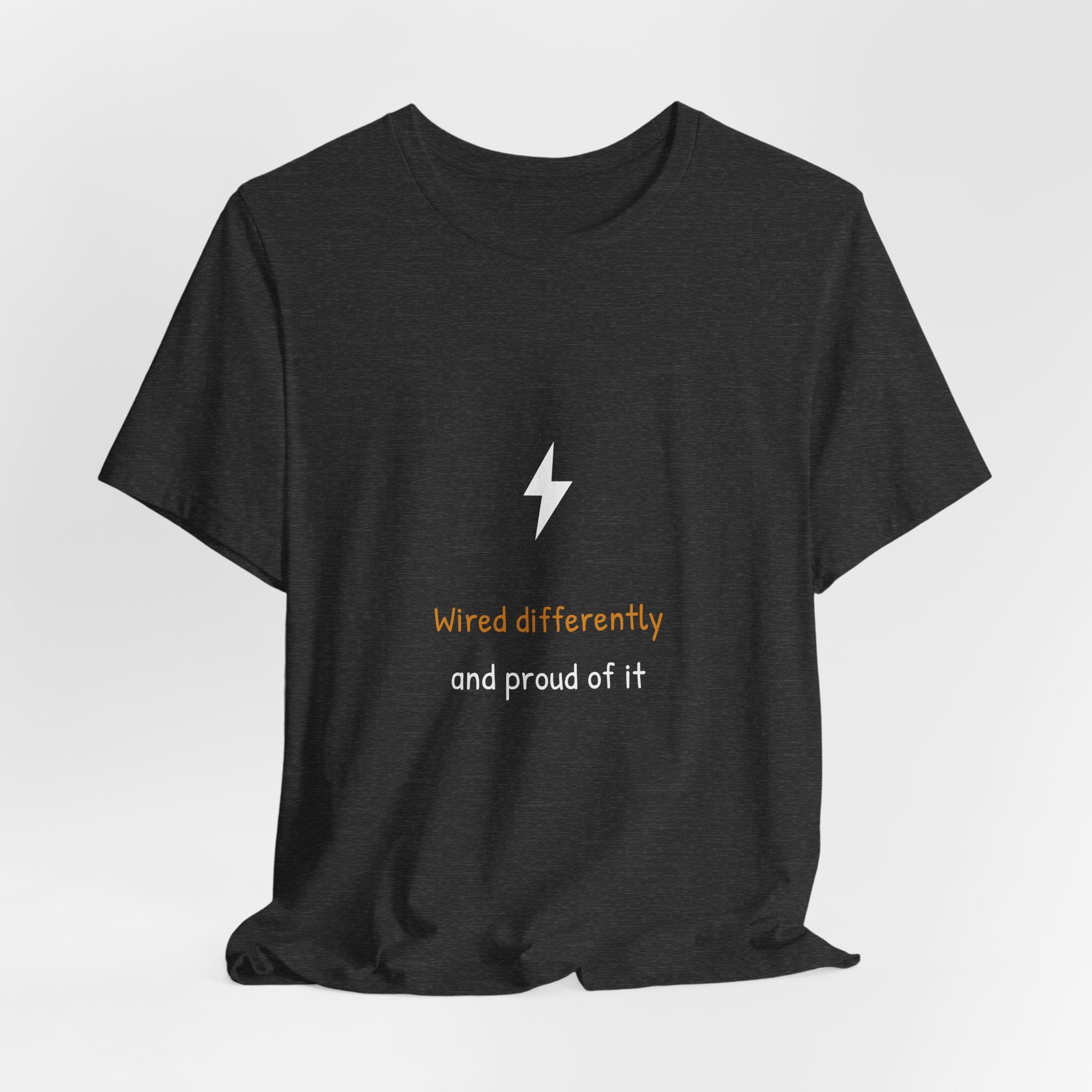 Wired Differently Electrician Shirt - Hand-Lettered Edition, Premium Bella Canvas