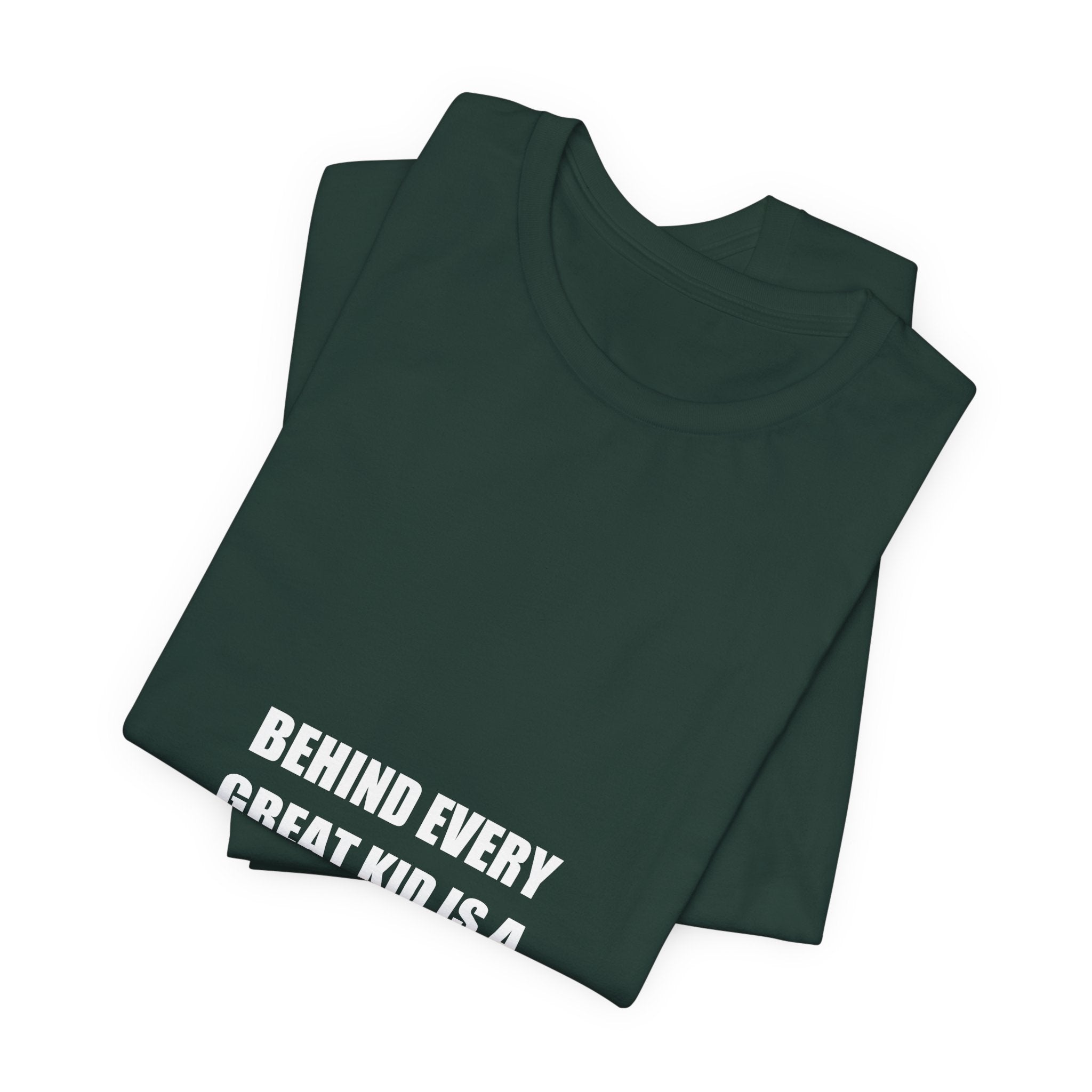 Behind Every Great Kid Is a Teacher Who Cared Shirt - Teacher Appreciation Gift, Sweet Teacher Tee, Premium Bella Canvas