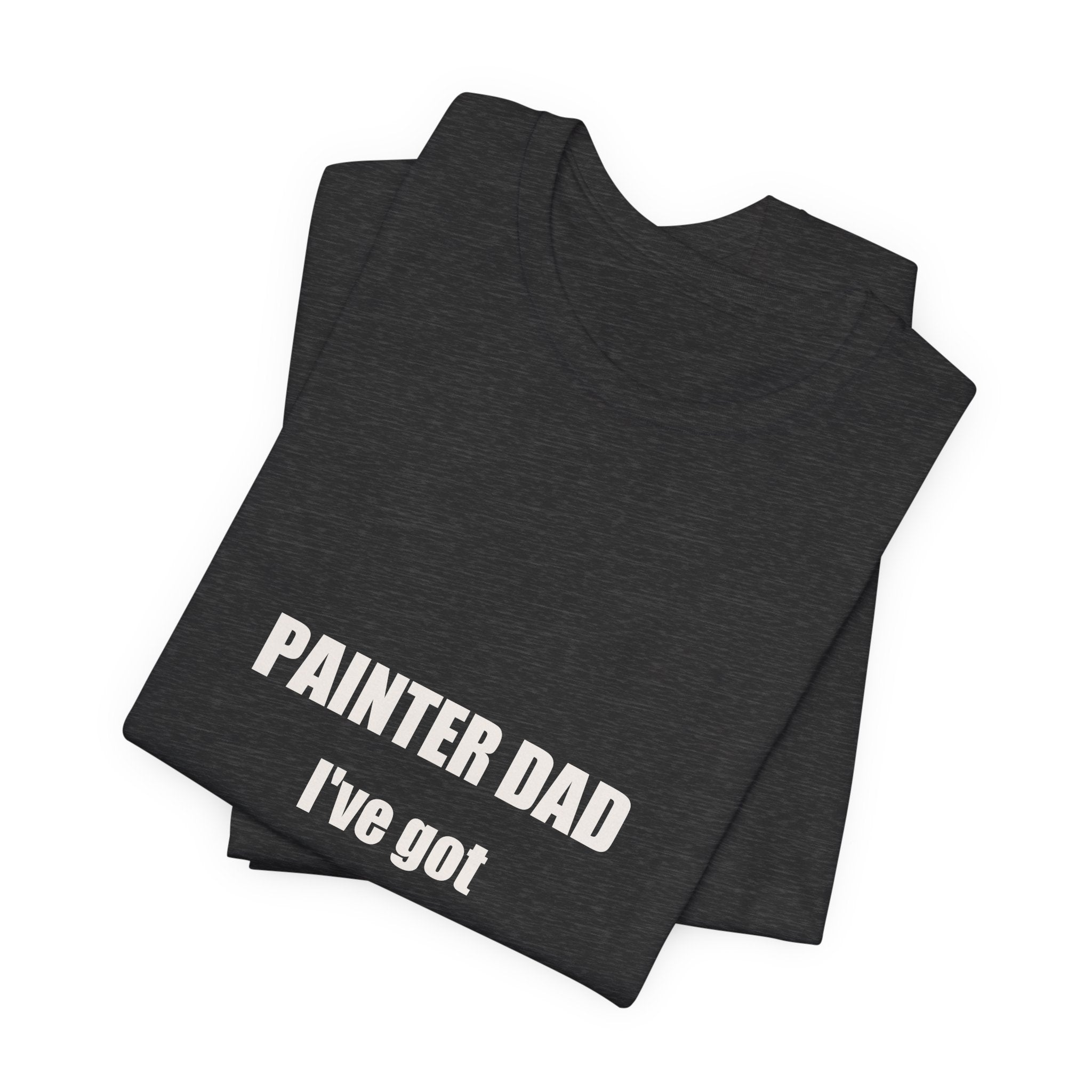 Painter Dad Many Shades Of Bad Jokes Shirt - Funny Painter Dad Pun, Father's Day Tradesman Tee, Premium Bella Canvas
