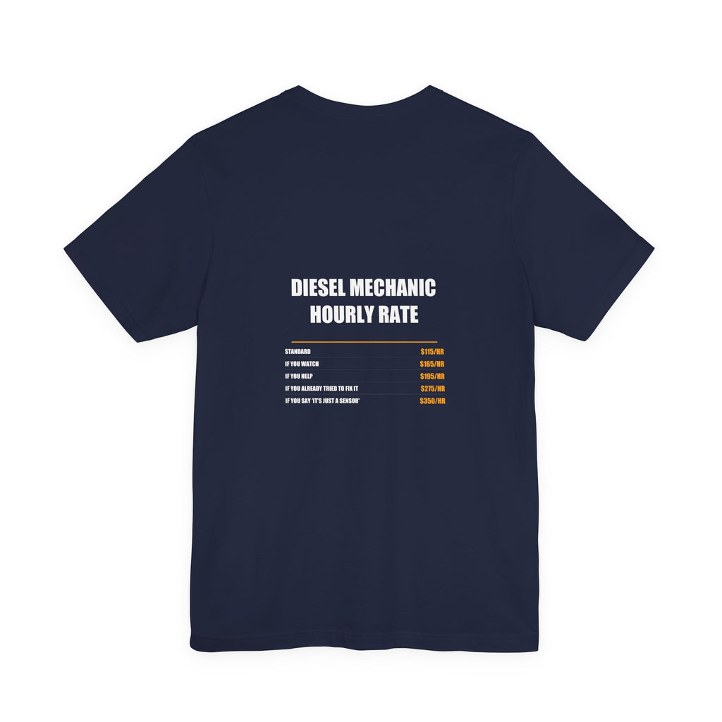 Diesel Mechanic Hourly Rate Shirt - Mechanic, Mechanic Gift, Funny Mechanic, Mechanic Gifts, Tee, T-Shirt