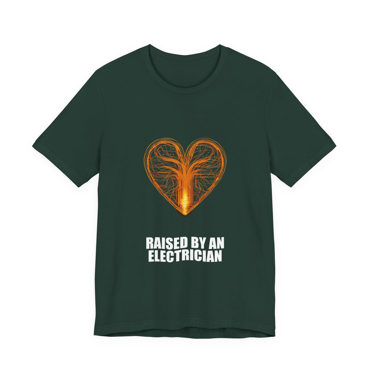Raised By An Electrician T-Shirt - Electrician Gift, Funny Trade Shirt