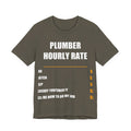Plumber Hourly Rate Shirt - view 3
