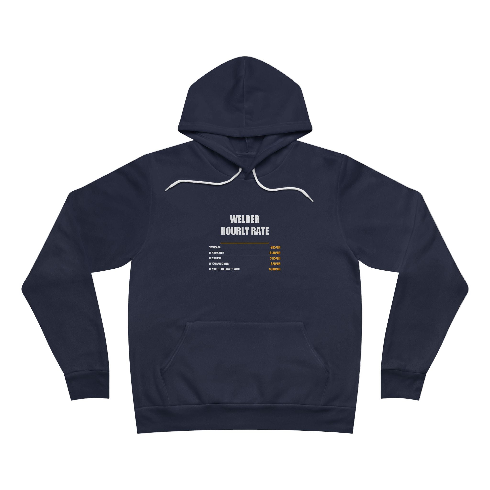 Welder Hourly Rate Hoodie - view 4
