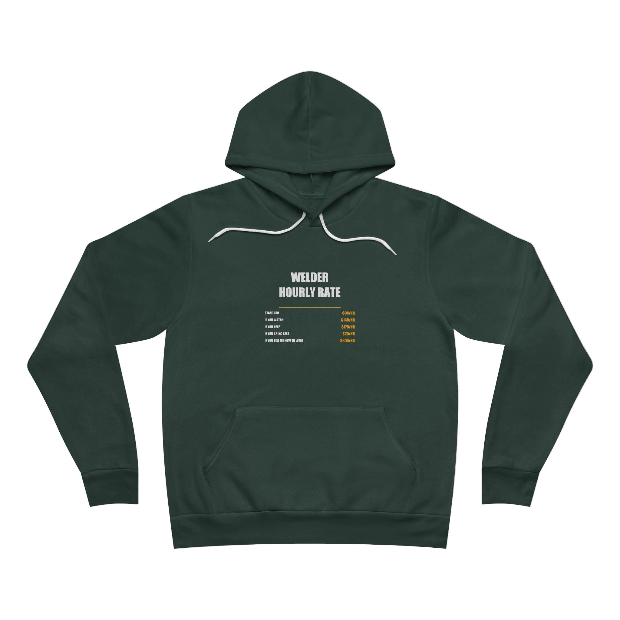 Welder Hourly Rate Hoodie - view 2