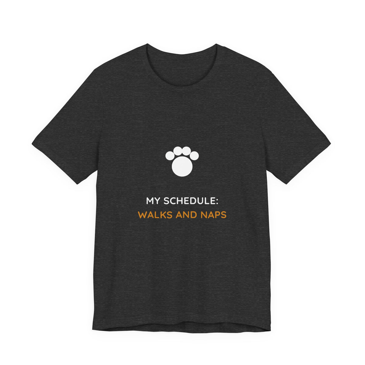 My Schedule Walks And Naps Shirt - Funny Dog Owner Tee, Premium Bella Canvas