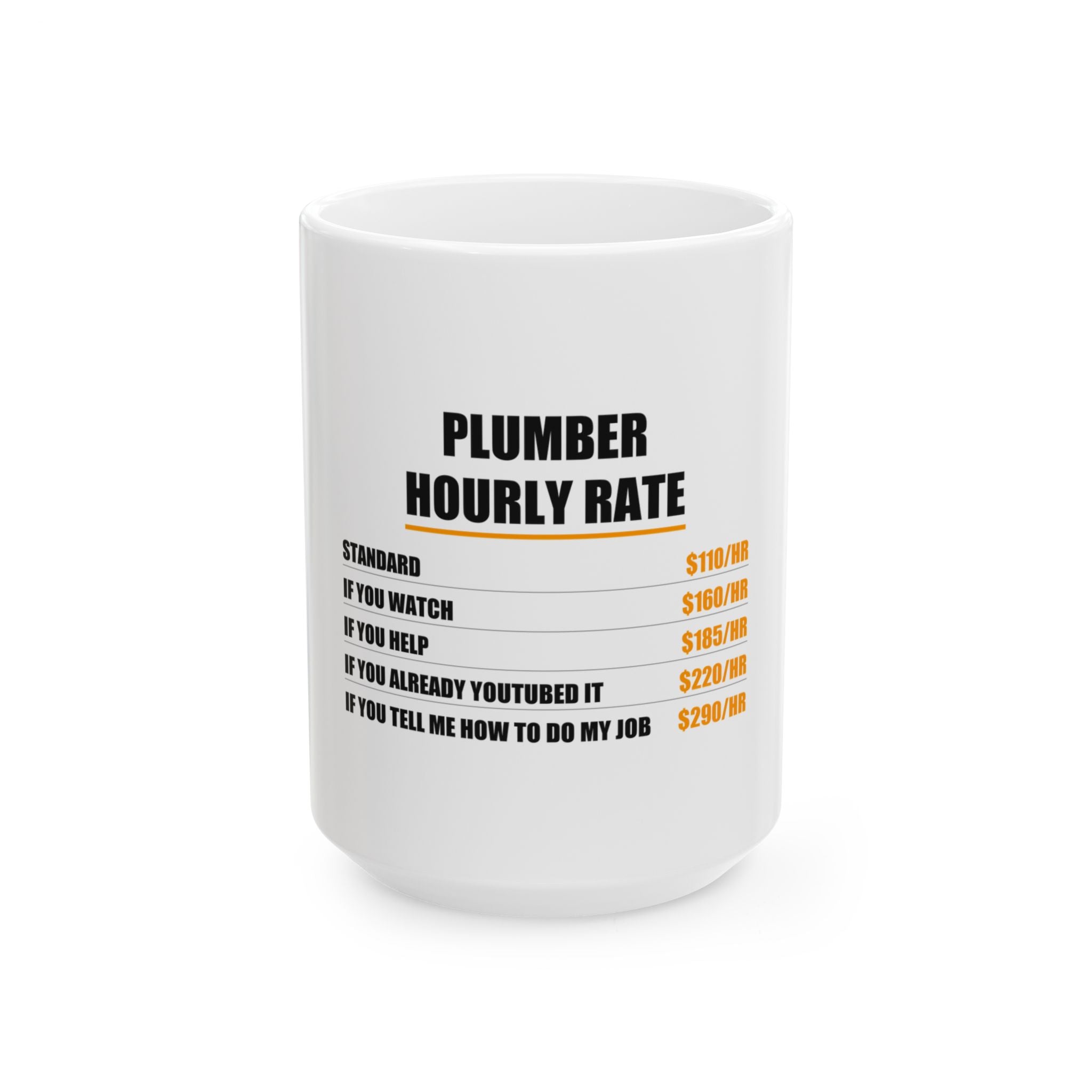 Plumber Hourly Rate Mug - view 2