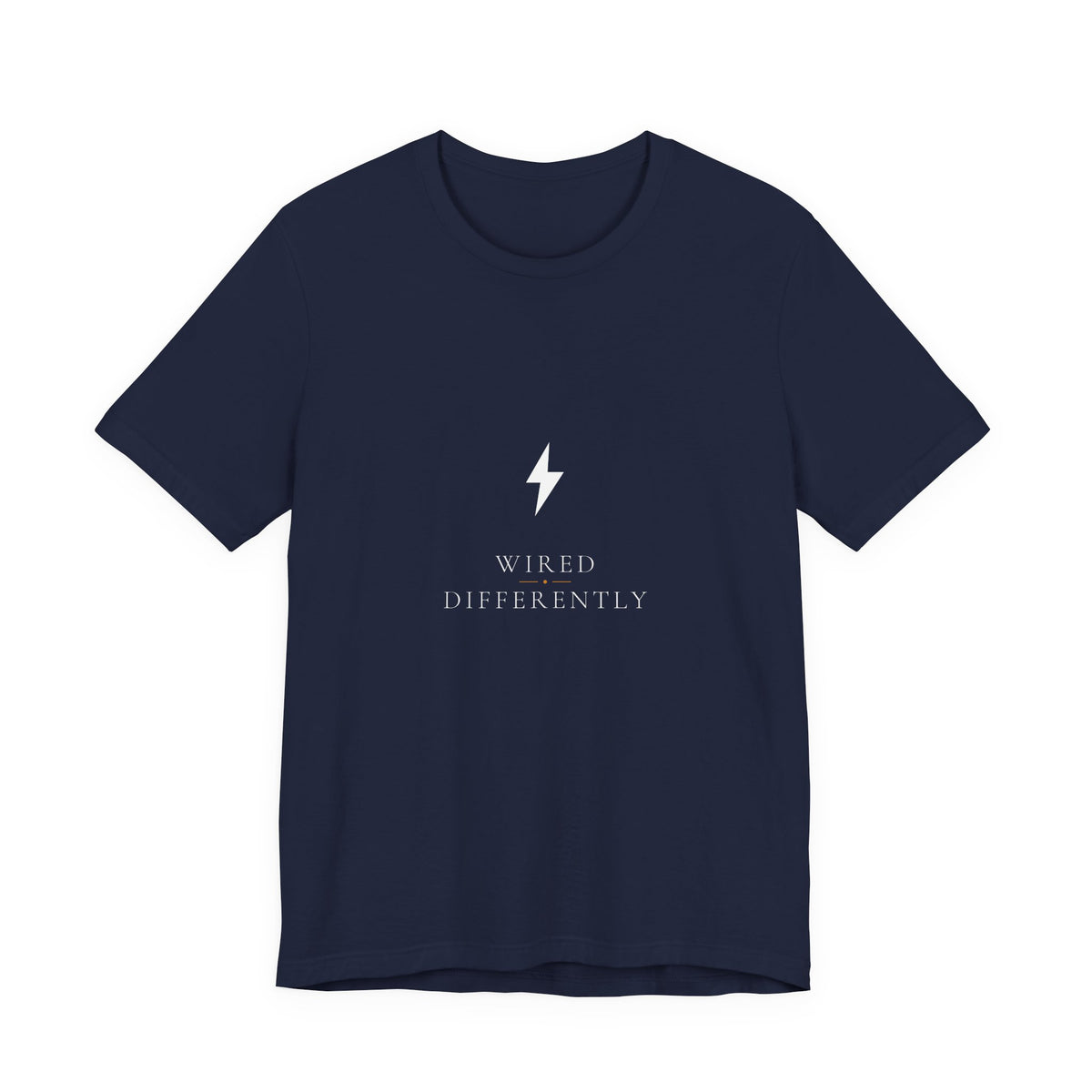 Wired Differently Electrician Shirt - Elegant Serif Edition, Premium Bella Canvas