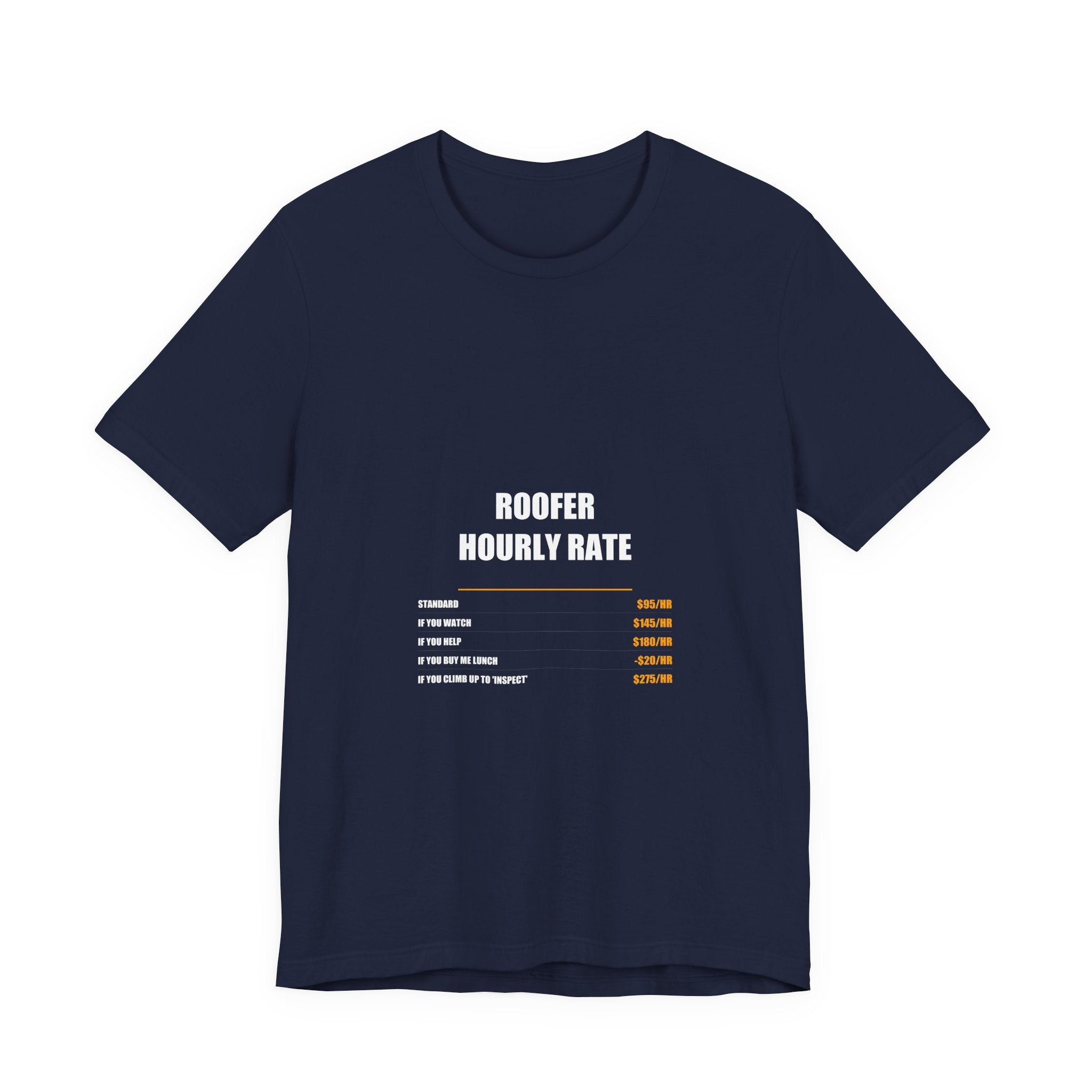 Roofer Hourly Rate Shirt - view 4