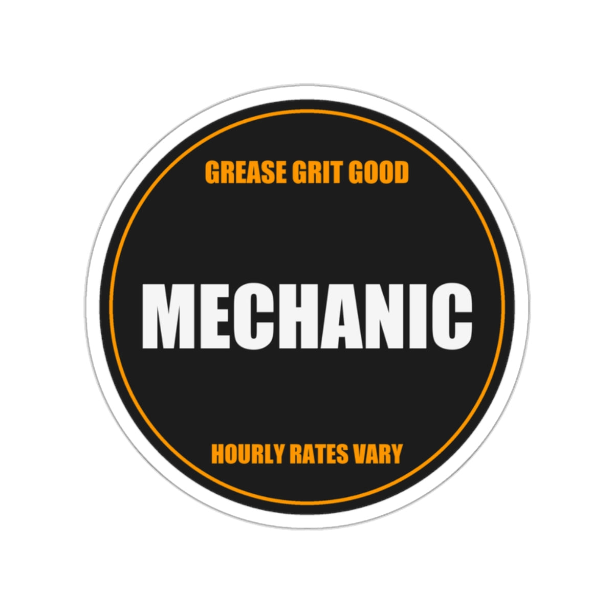Mechanic Die-Cut Vinyl Sticker from Kindling & Hammer