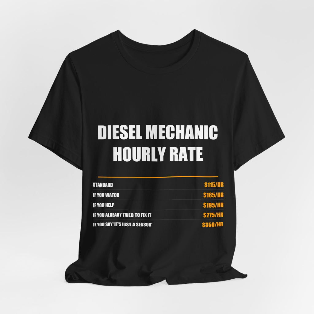 Diesel Mechanic Hourly Rate Shirt - view 7