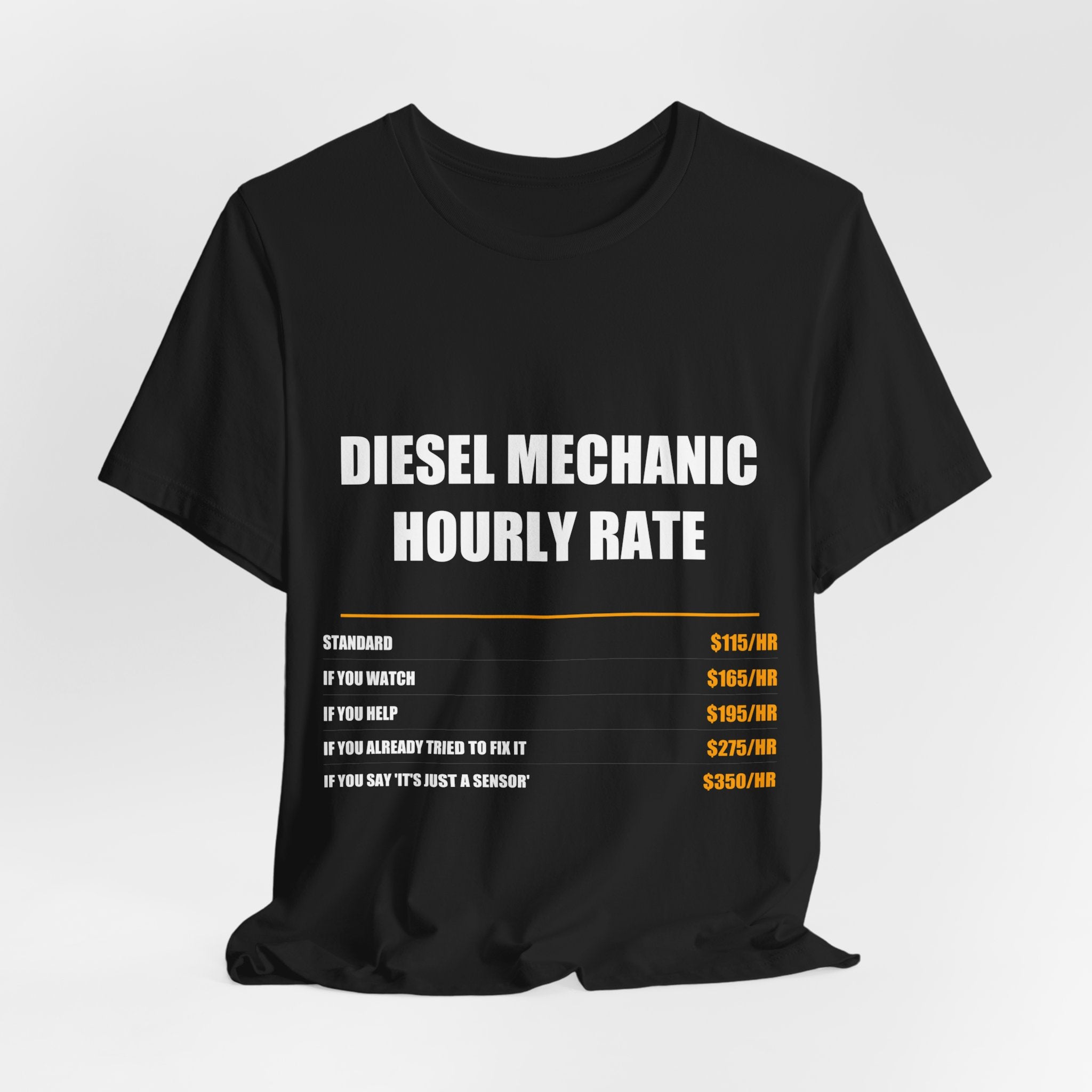 Diesel Mechanic Hourly Rate Shirt - view 7