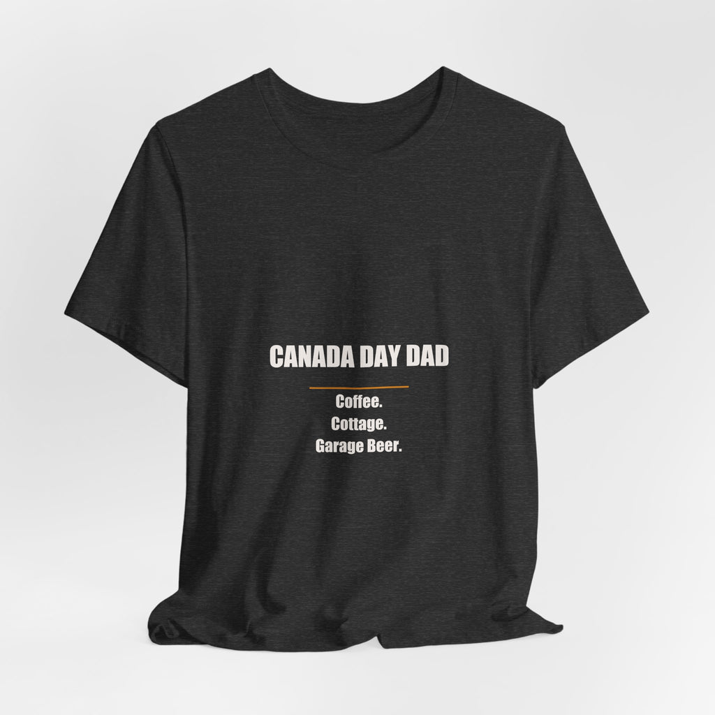 Canada Day Dad Shirt - Coffee Cottage Garage Beer, Funny Canadian Dad Gift, July 1 Dad Tee, Premium Bella Canvas
