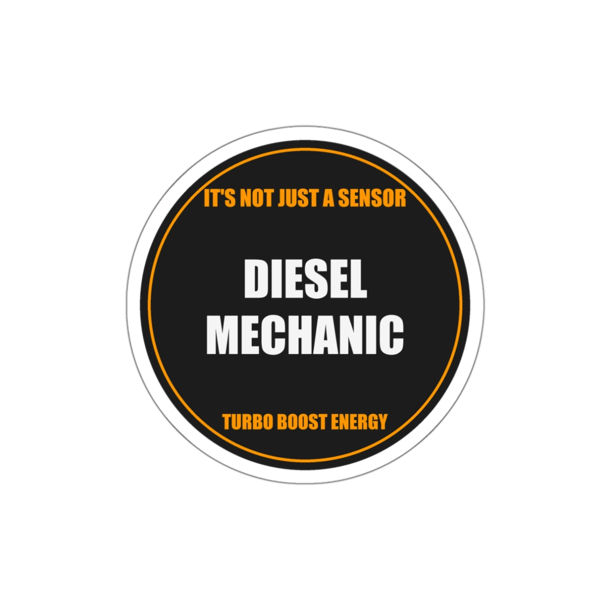 Diesel Mechanic Die-Cut Vinyl Sticker - view 2