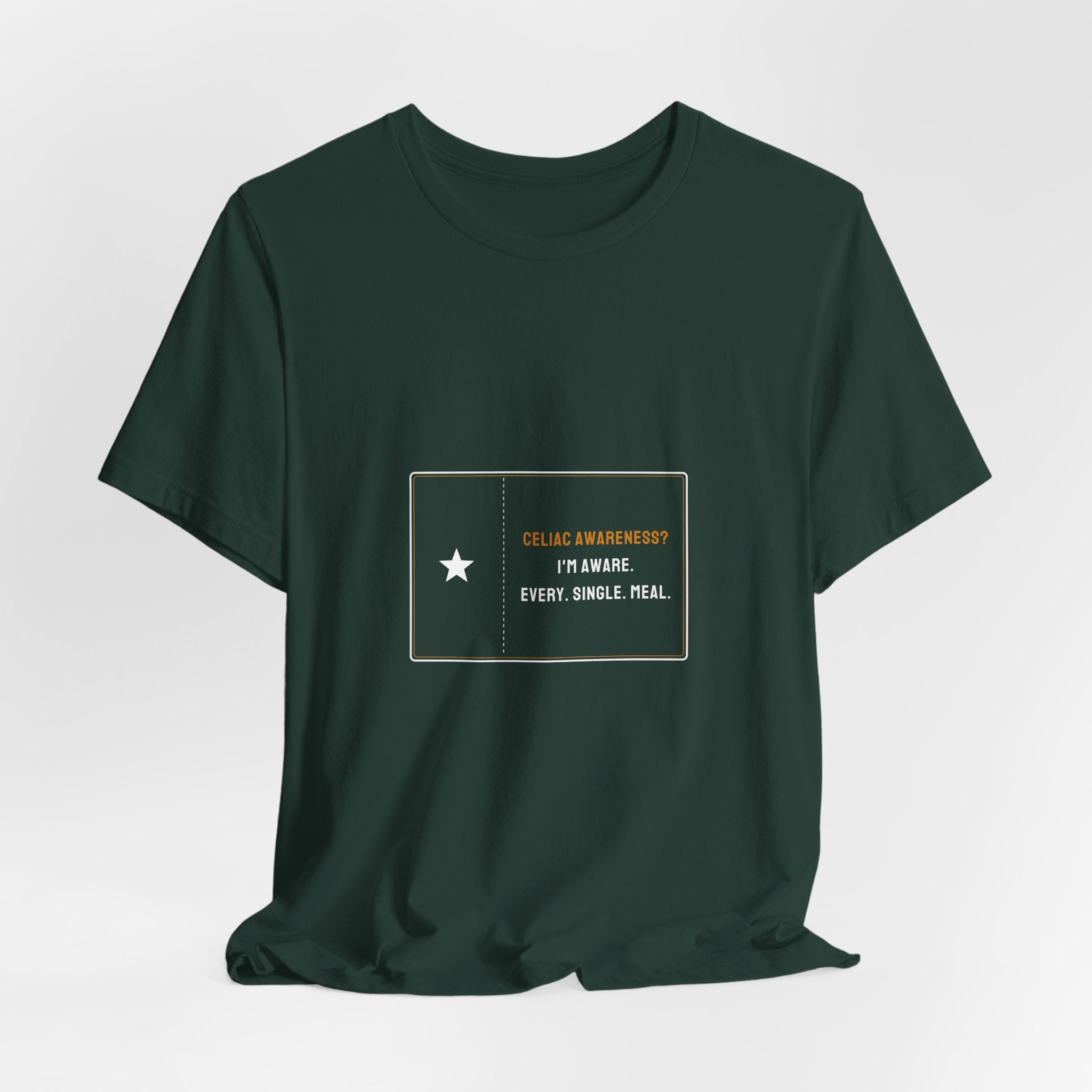 Celiac Awareness I'm Aware Every Single Meal Shirt - Funny Celiac Awareness Month Tee, Premium Bella Canvas