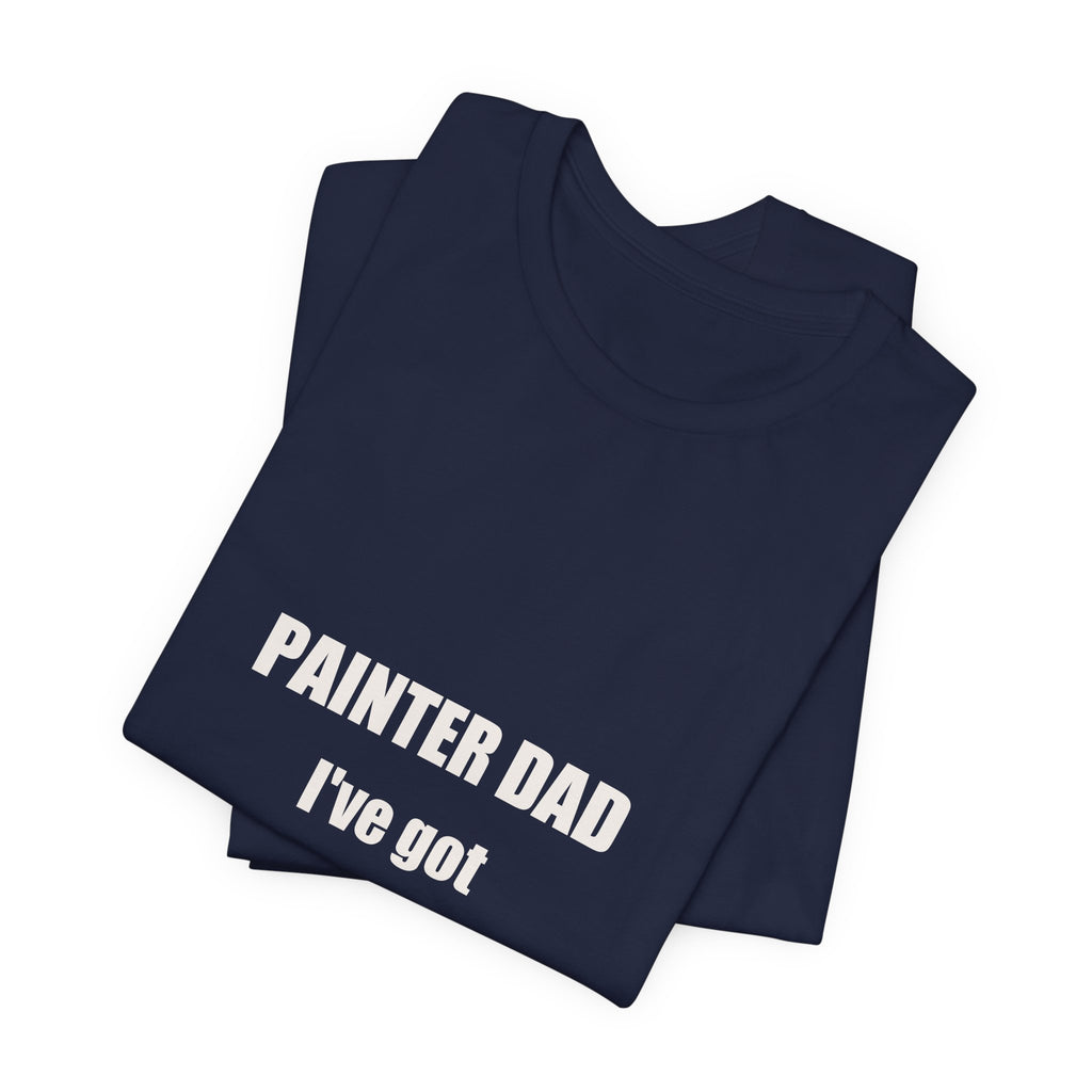 Painter Dad Many Shades Of Bad Jokes Shirt - Funny Painter Dad Pun, Father's Day Tradesman Tee, Premium Bella Canvas