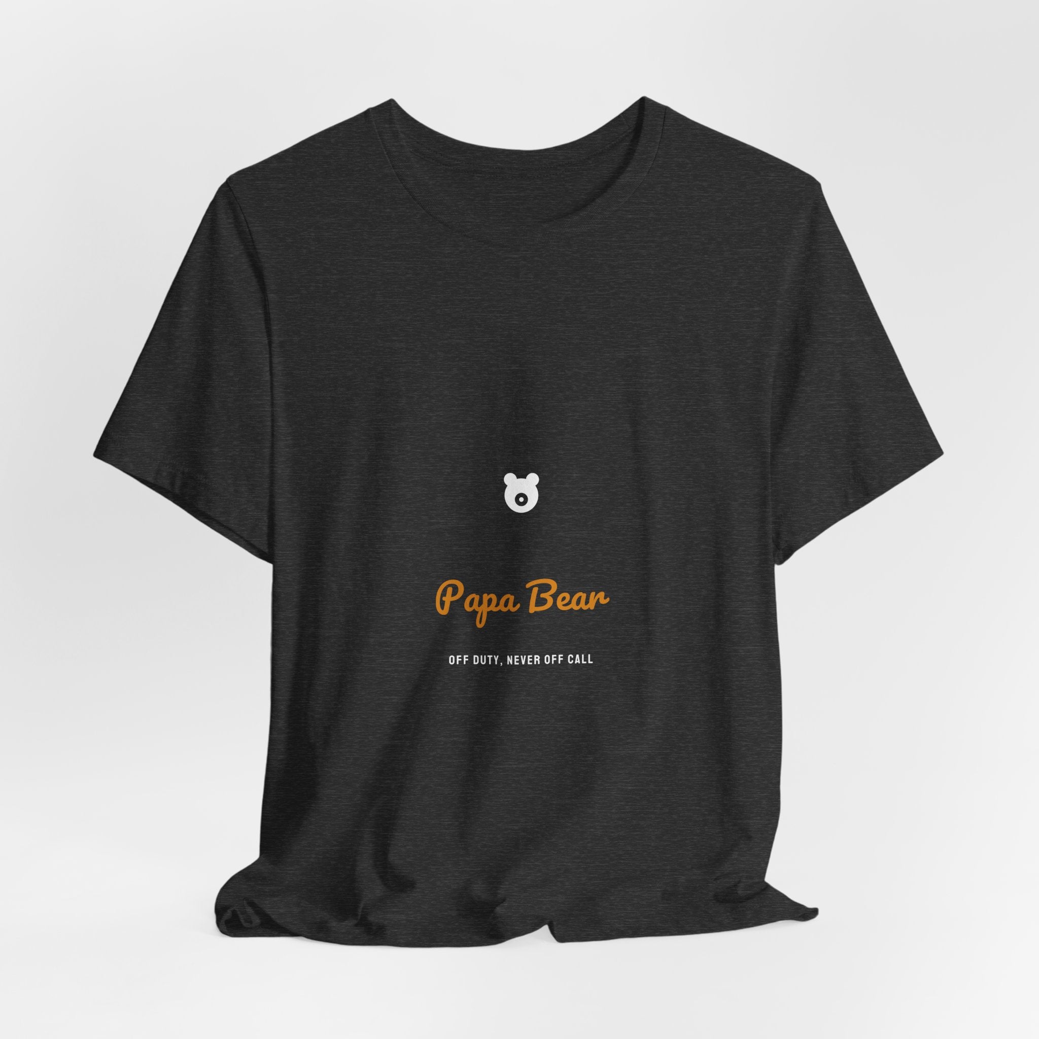 Papa Bear Shirt - Off Duty Never Off Call, Retro Script Dad Tee, Father's Day Gift, Premium Bella Canvas