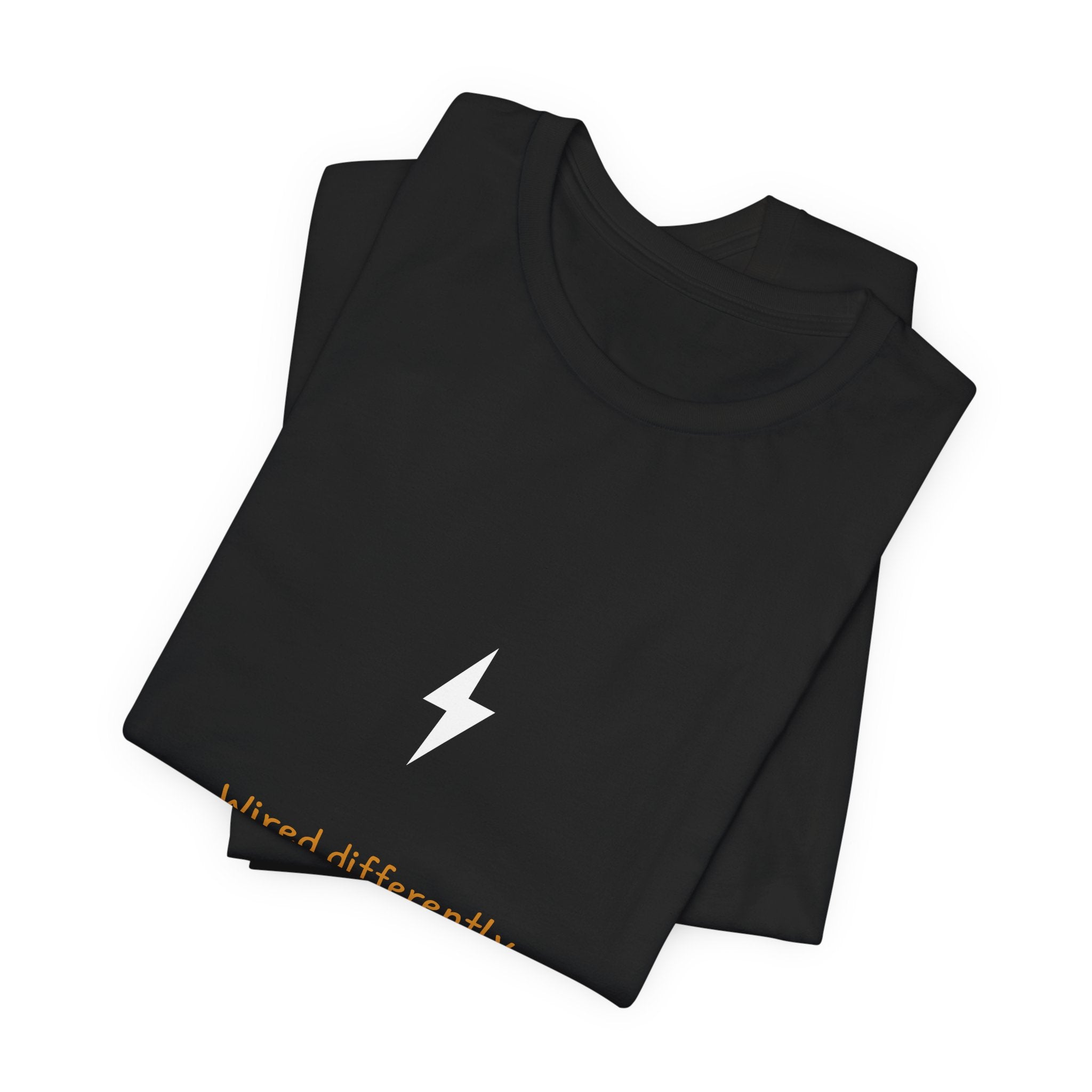 Wired Differently Electrician Shirt - Hand-Lettered Edition, Premium Bella Canvas