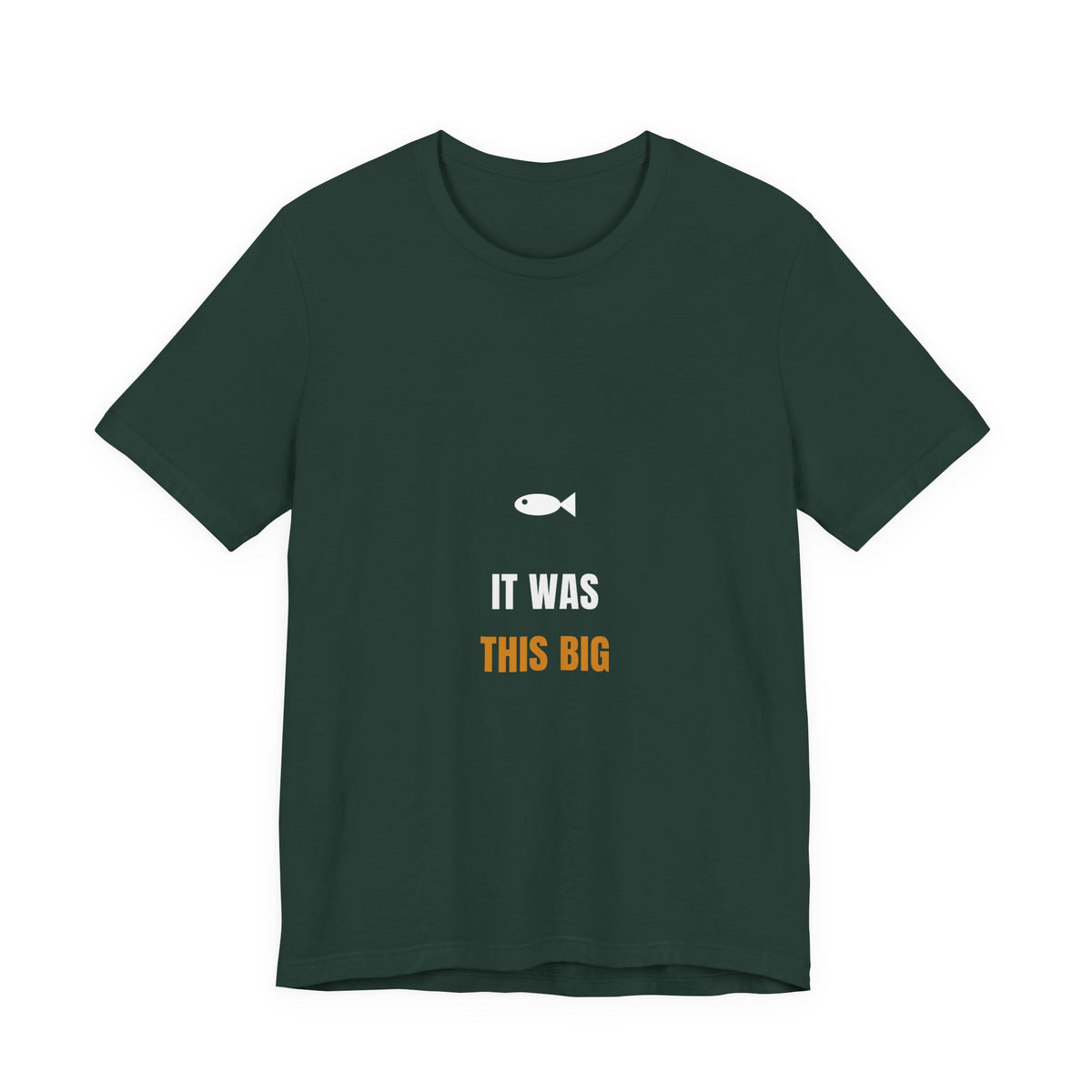 It Was This Big Shirt - Funny Fishing Story Tee, Premium Bella Canvas