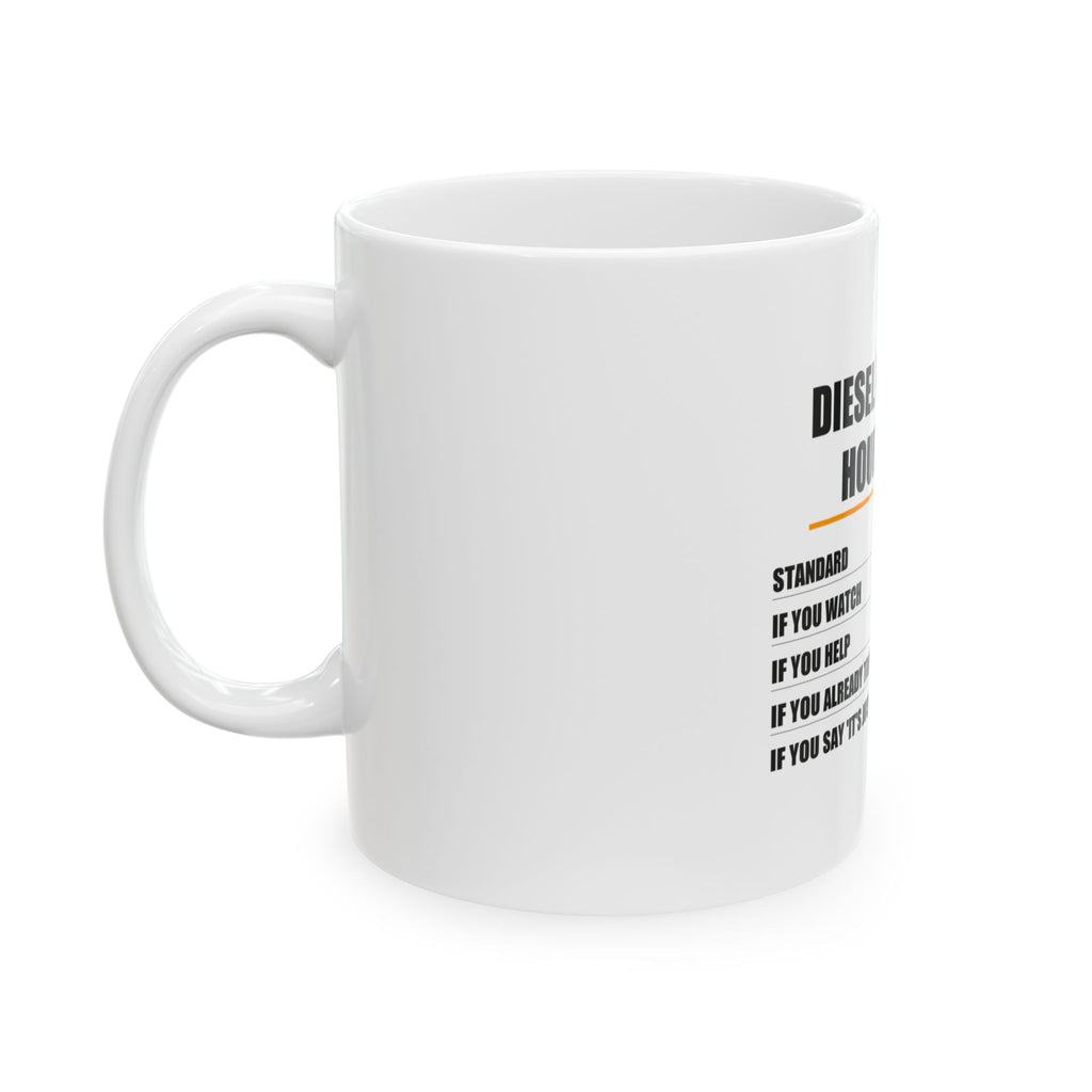 Diesel Mechanic Hourly Rate Mug - view 4