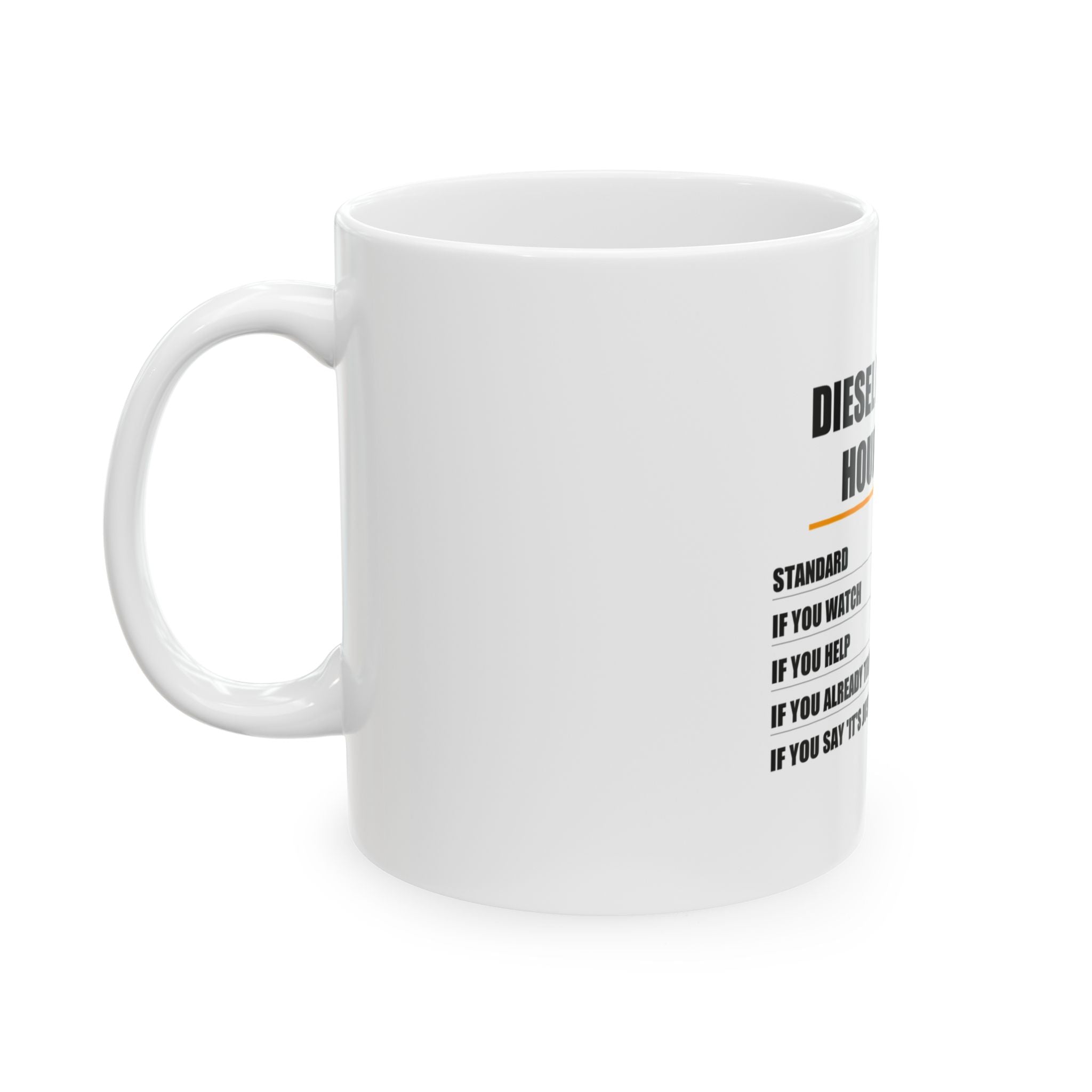 Diesel Mechanic Hourly Rate Mug - view 4