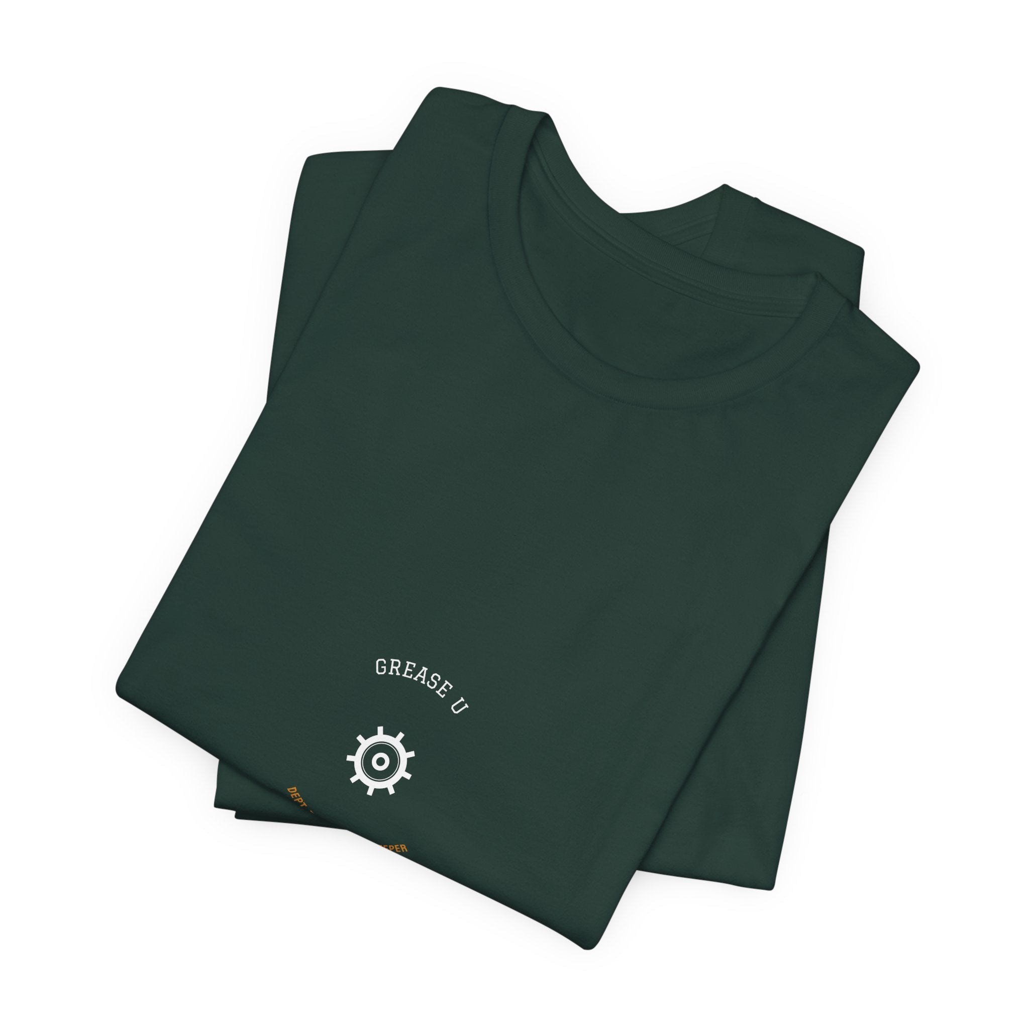 Grease U Dept 76 Mechanic Shirt - Varsity Collegiate Mechanic Tee, Funny Mechanic Gift, Premium Bella Canvas
