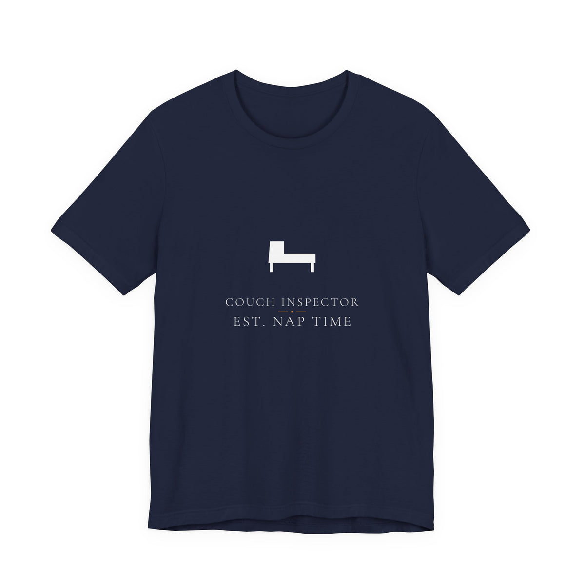 Couch Inspector Shirt - Elegant Serif Edition, Premium Bella Canvas