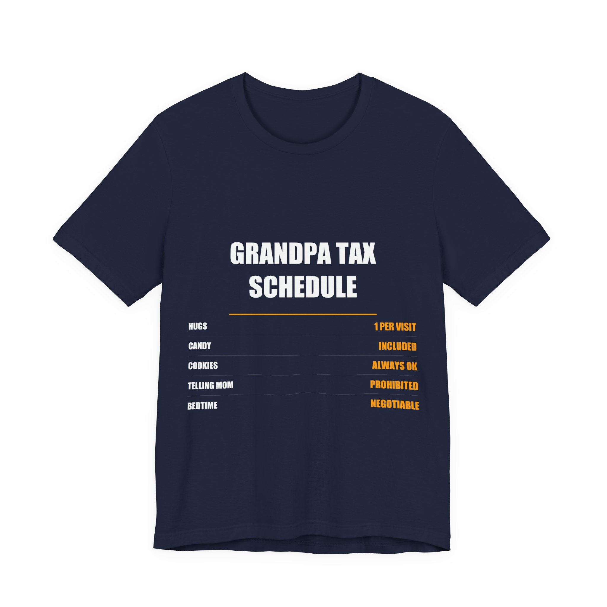 Grandpa Tax Schedule Shirt, Hugs Candy Cookies, Father's Day Gift - view 4