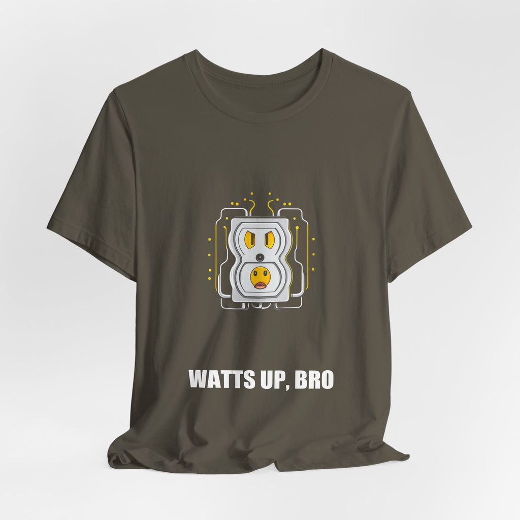 Watts Up Bro Funny Electrician Shirt - Electrician, Electrician Gift, Funny Electrician, Electrician Gifts, Tee, T-Shirt