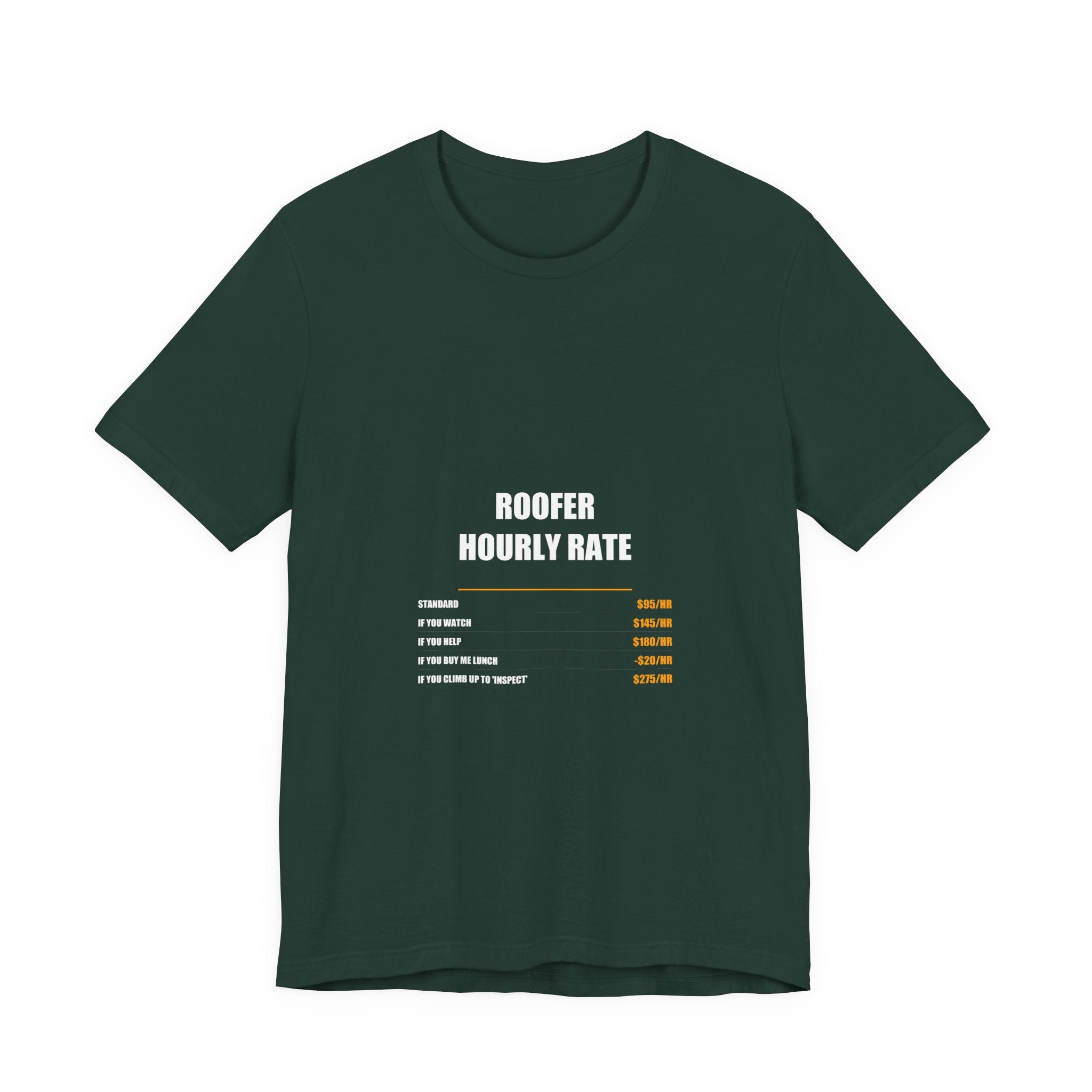 Roofer Hourly Rate Shirt - view 2