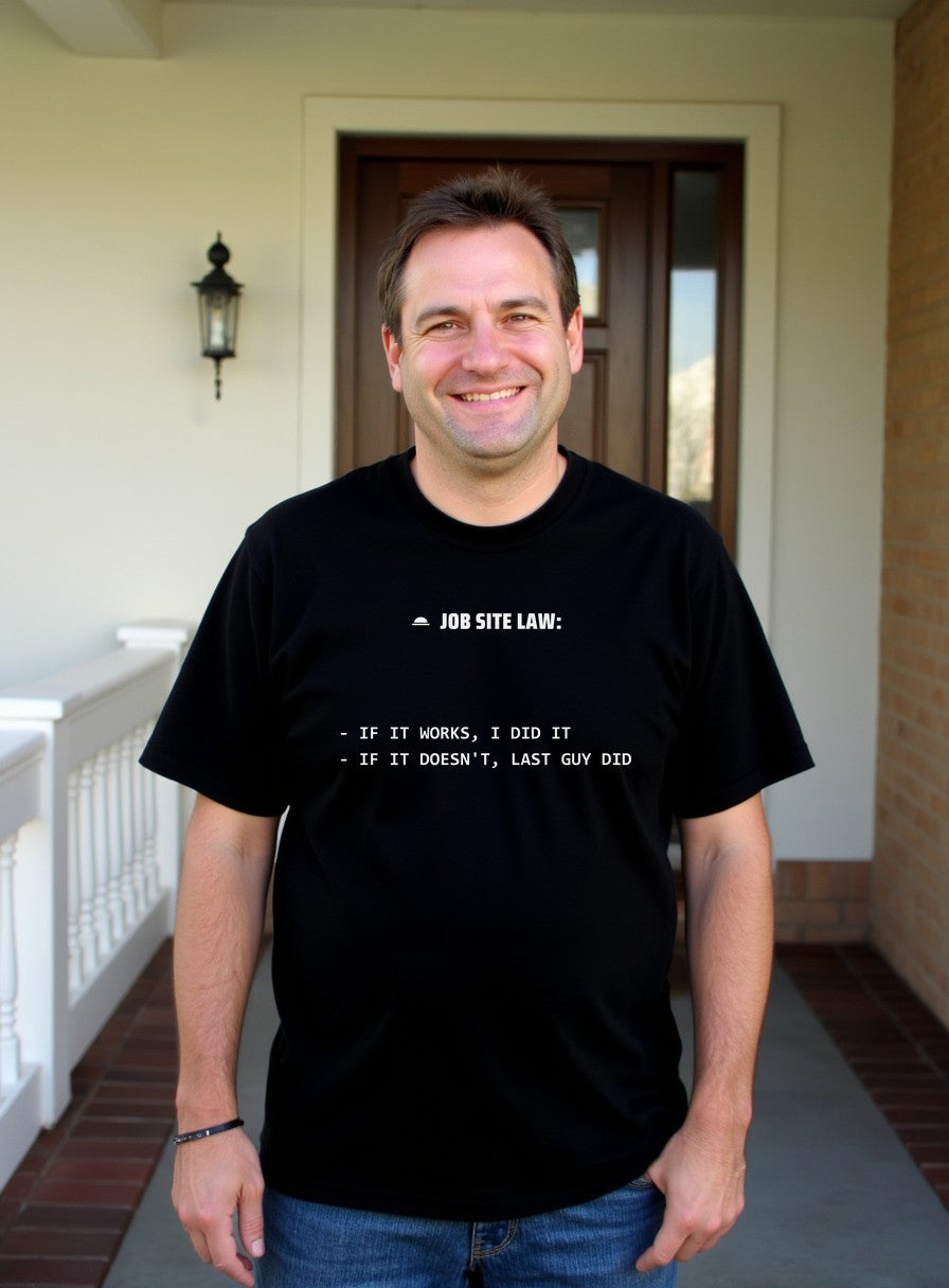 Job Site Law Shirt — worn lifestyle photo