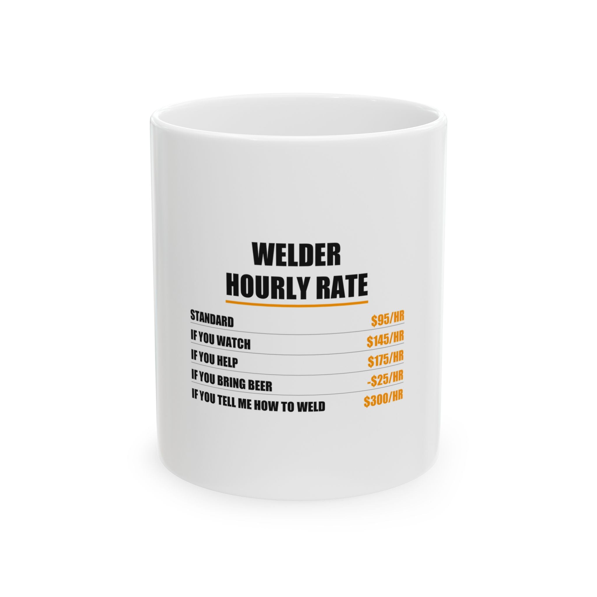 Welder Hourly Rate Mug from Kindling & Hammer