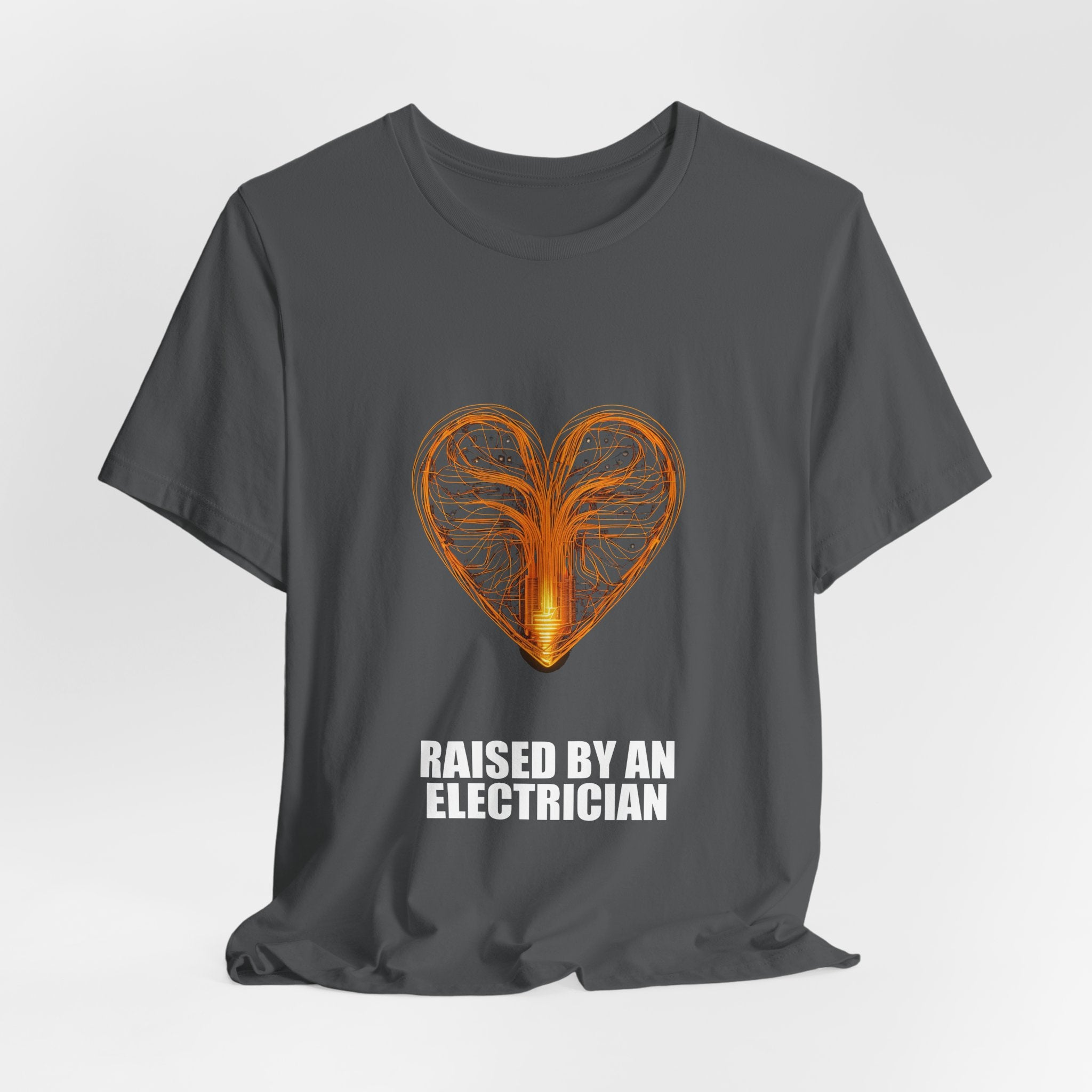Raised By An Electrician T-Shirt - Electrician Gift, Funny Trade Shirt