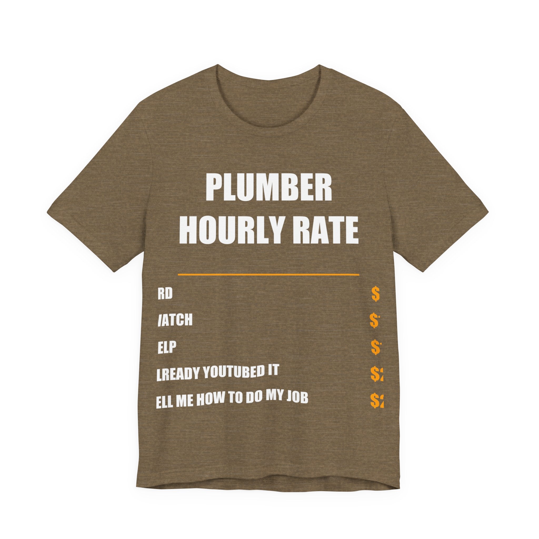 Plumber Hourly Rate Shirt - view 2