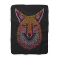 Neon Fox Sherpa Throw Blanket from Kindling & Hammer
