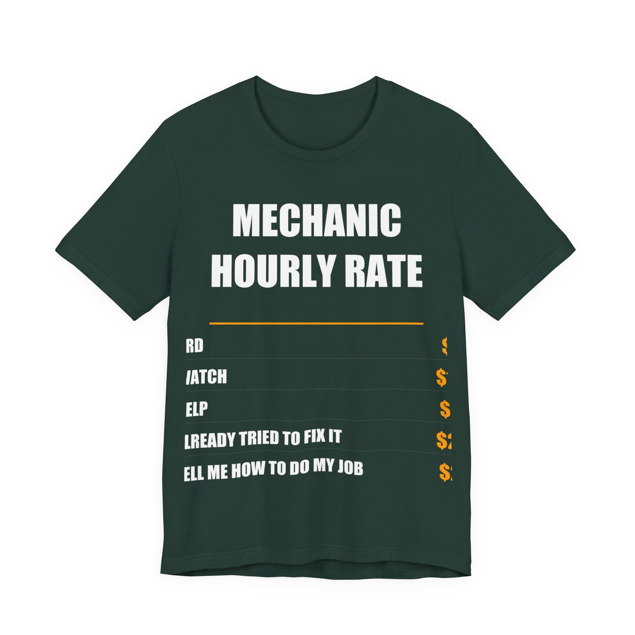 Mechanic Hourly Rate Shirt - view 4
