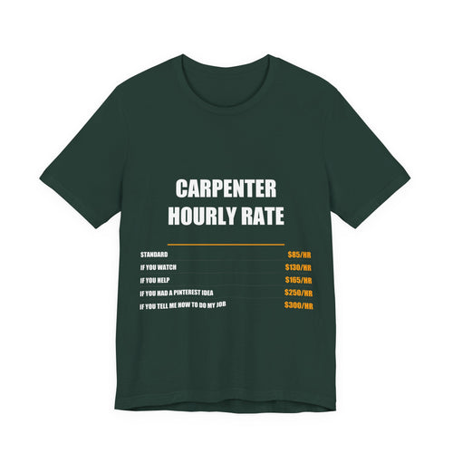 Carpenter Hourly Rate Shirt Shirt - view 2