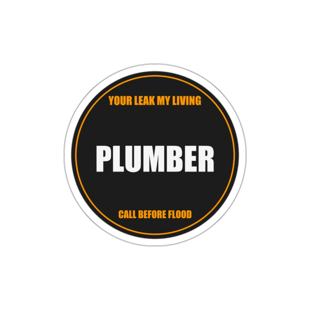 Plumber Die-Cut Vinyl Sticker from Kindling & Hammer