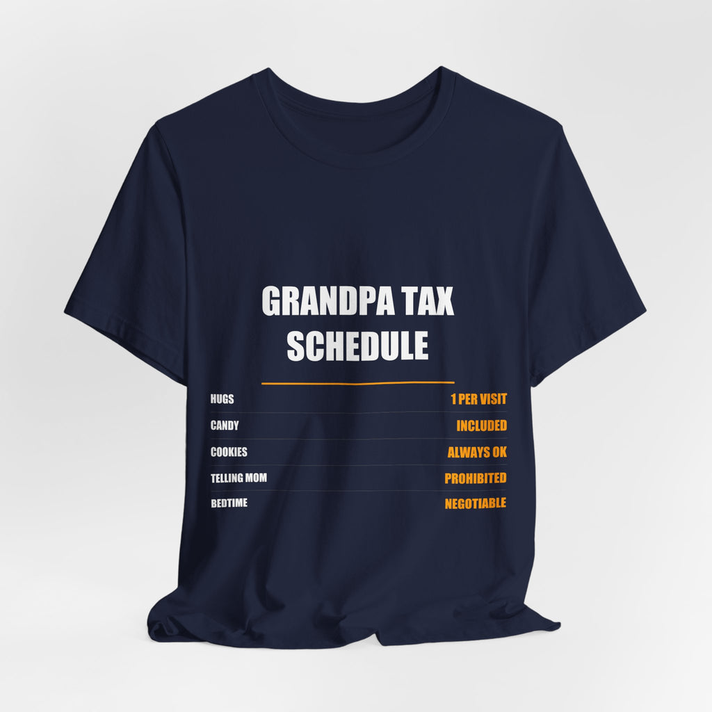 Grandpa Tax Schedule Shirt, Hugs Candy Cookies, Father's Day Gift - view 16