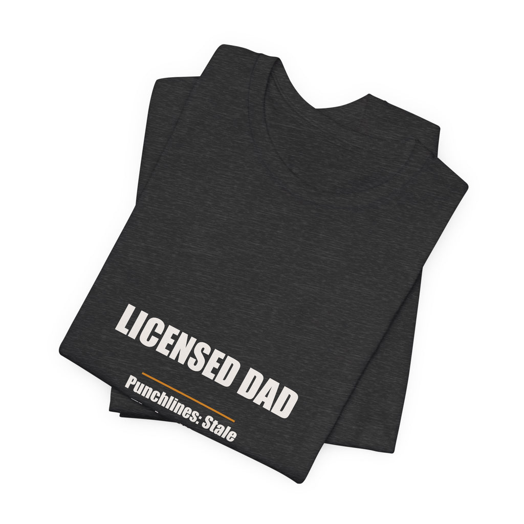 Licensed Dad Shirt - Stale Punchlines Premium Groan Rate, Funny Dad Joke Gift, Father's Day Tee, Premium Bella Canvas