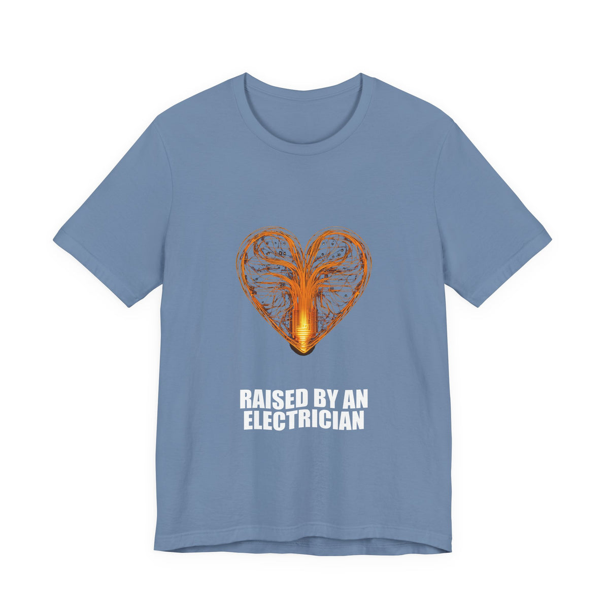 Raised By An Electrician T-Shirt - Electrician Gift, Funny Trade Shirt
