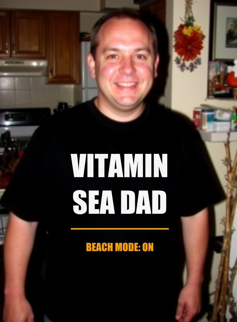 Vitamin Sea Dad Shirt — worn lifestyle photo