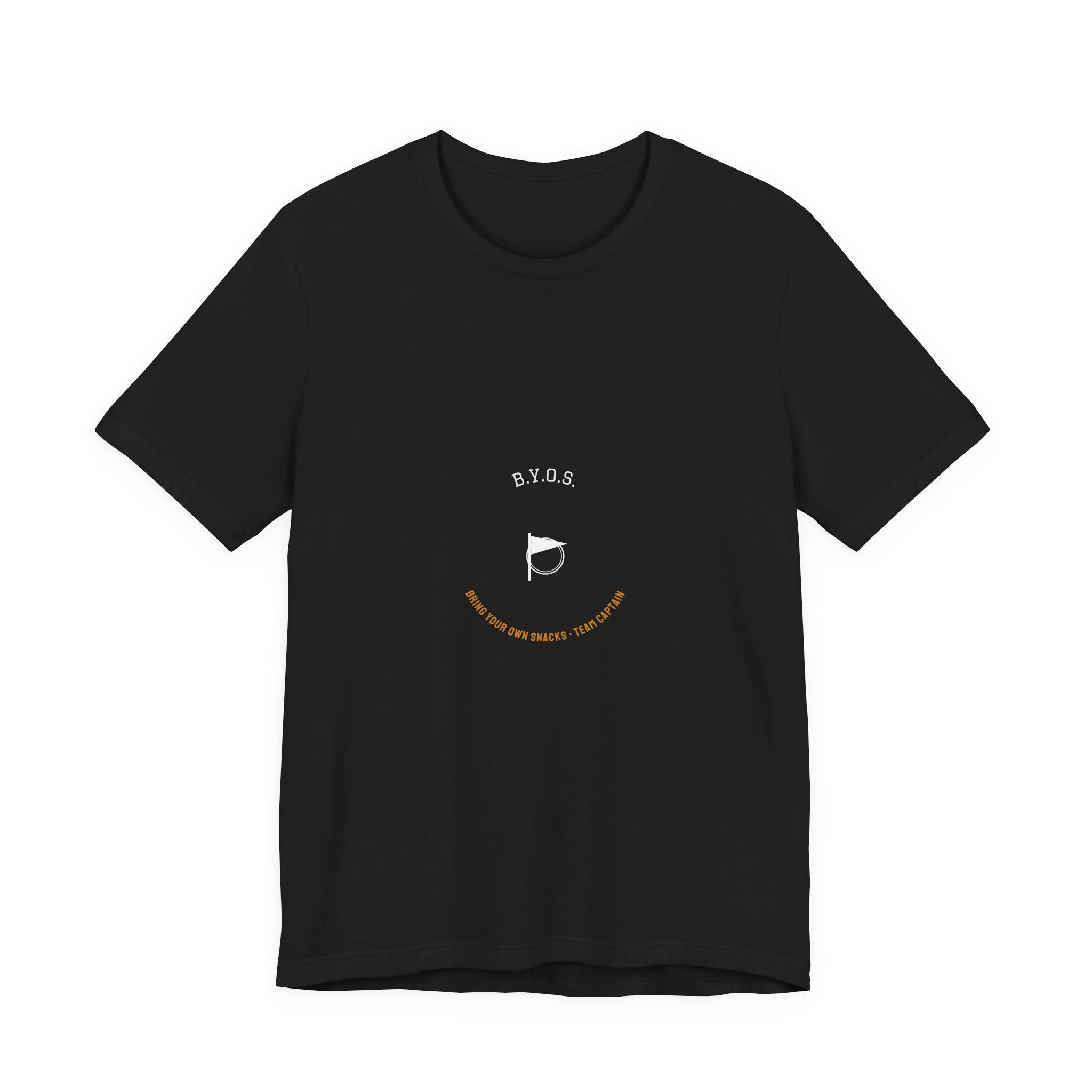 BYOS Bring Your Own Snacks Team Captain Shirt - Funny Celiac Varsity Tee, Gluten Free Gift, Premium Bella Canvas
