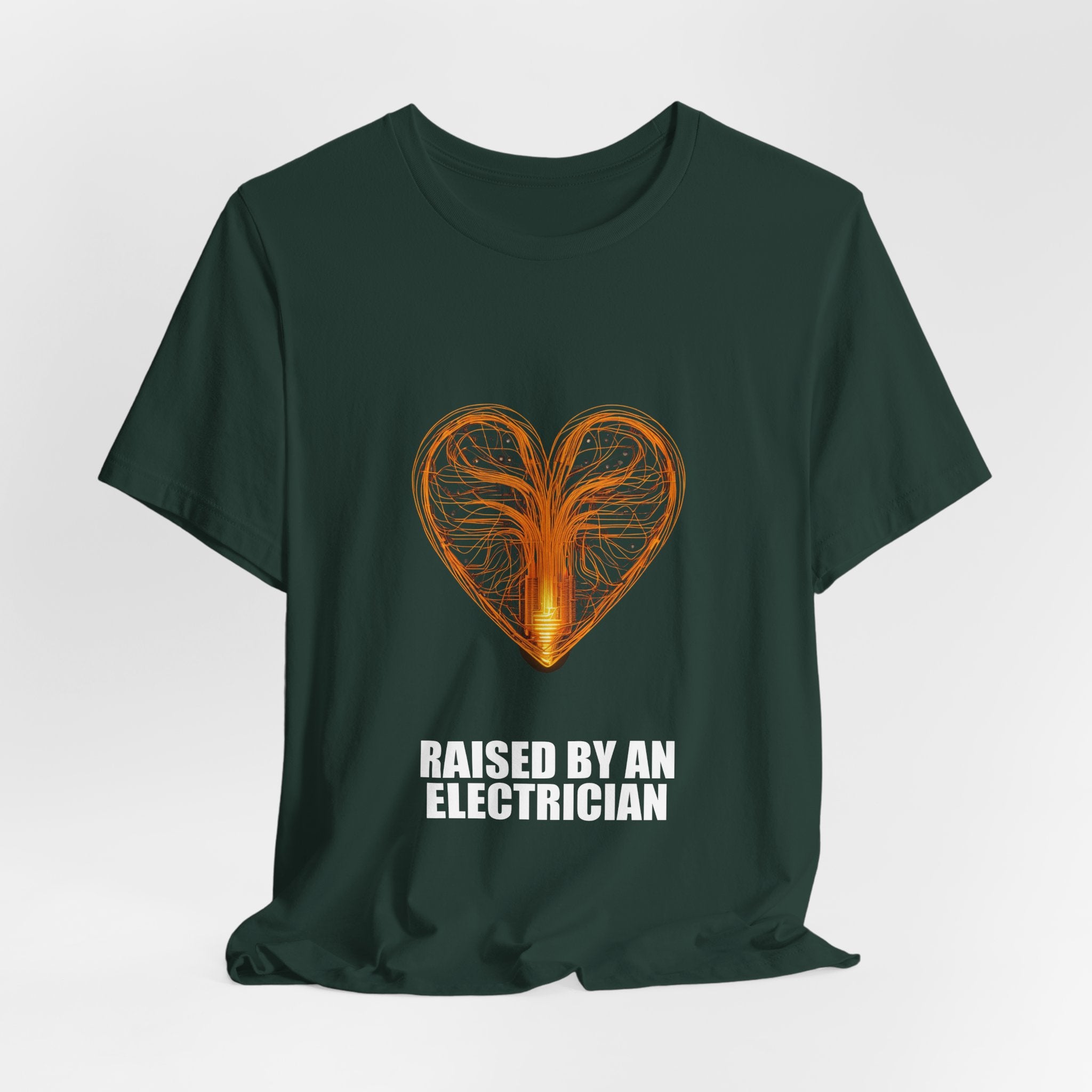 Raised By An Electrician T-Shirt - Electrician Gift, Funny Trade Shirt