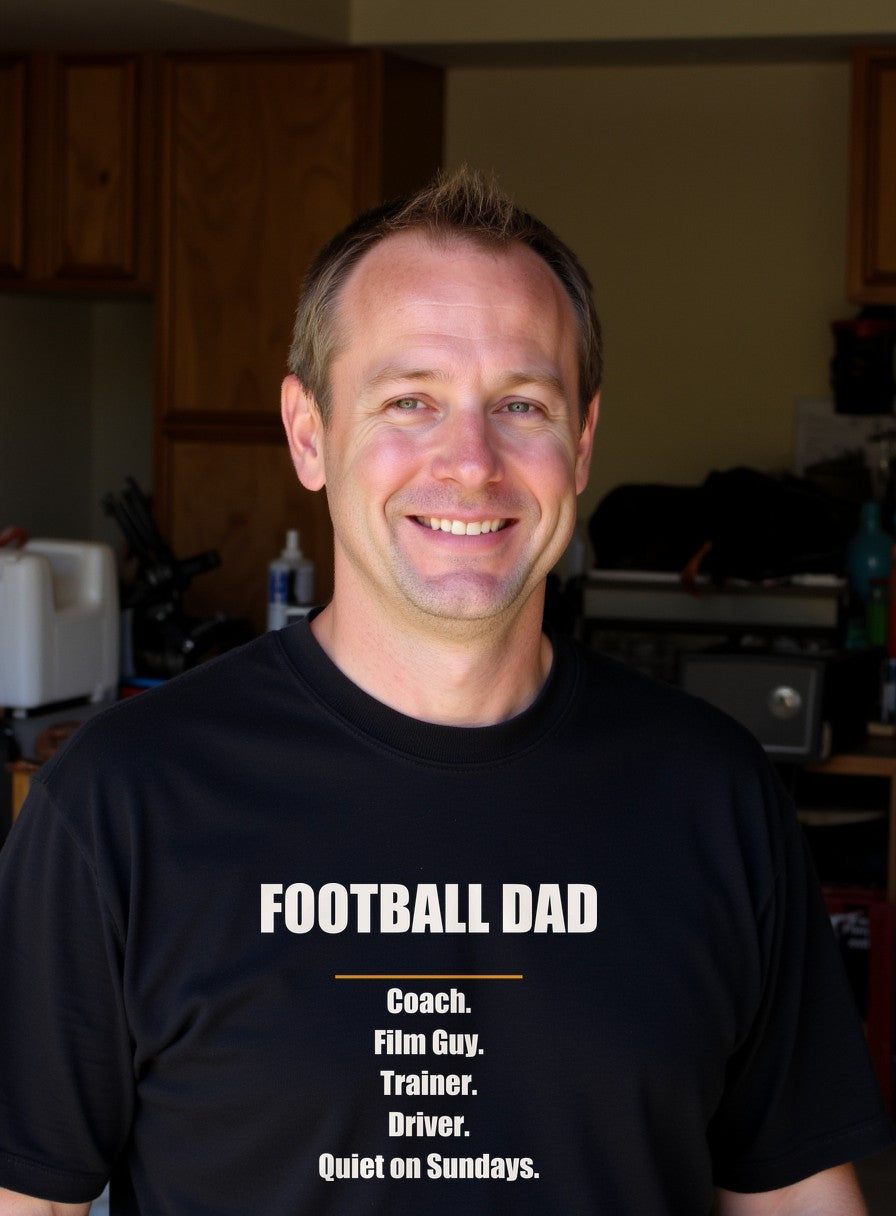 Football Dad Shirt — worn lifestyle photo