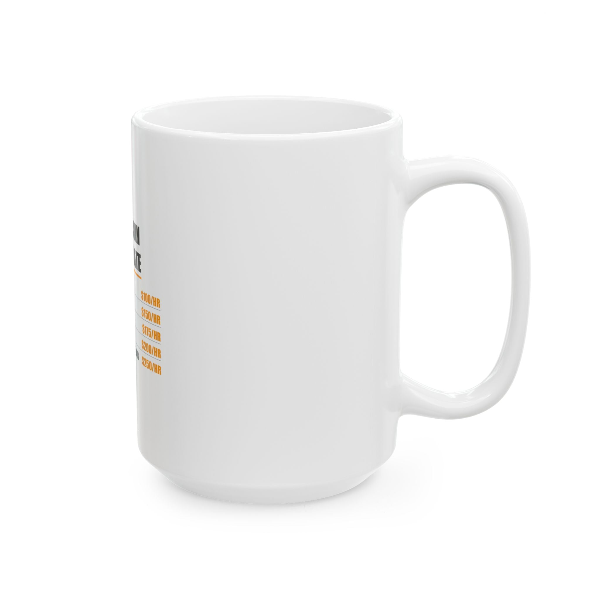 Electrician Hourly Rate Mug - view 8
